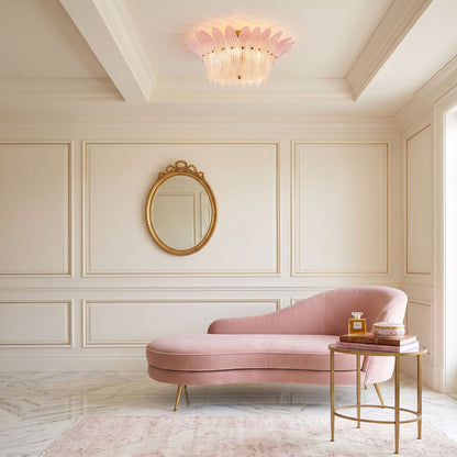Petal Glass Flush Mount Ceiling Light