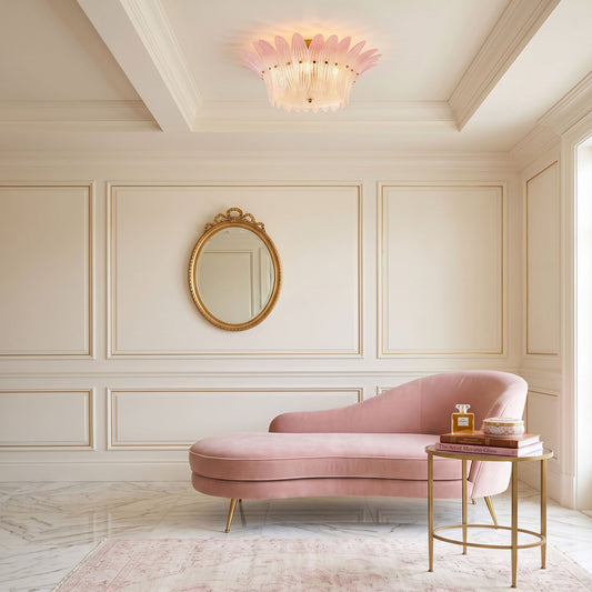 Petal Glass Flush Mount Ceiling Light