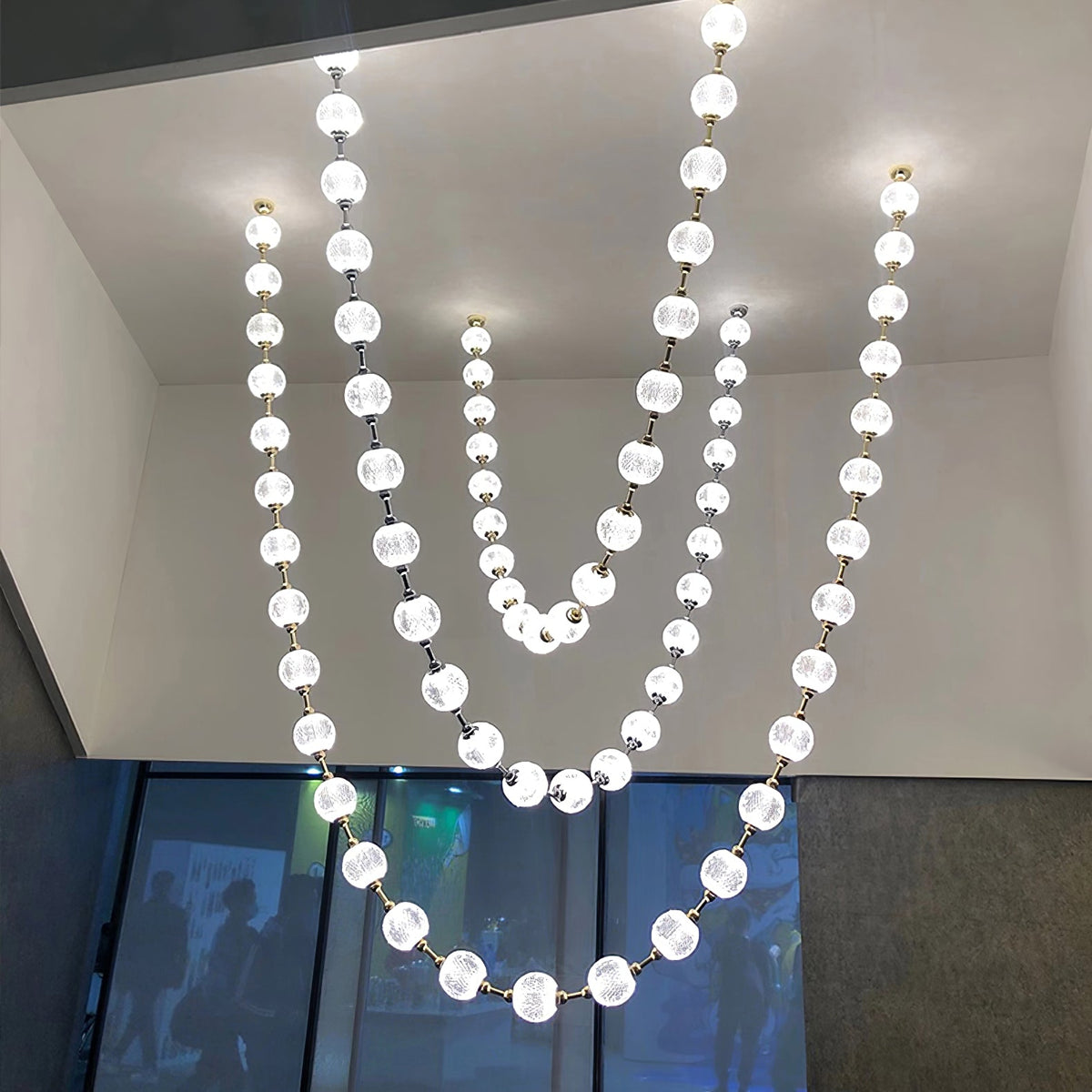 LUMINA Sculptural Globe LED Chandelier