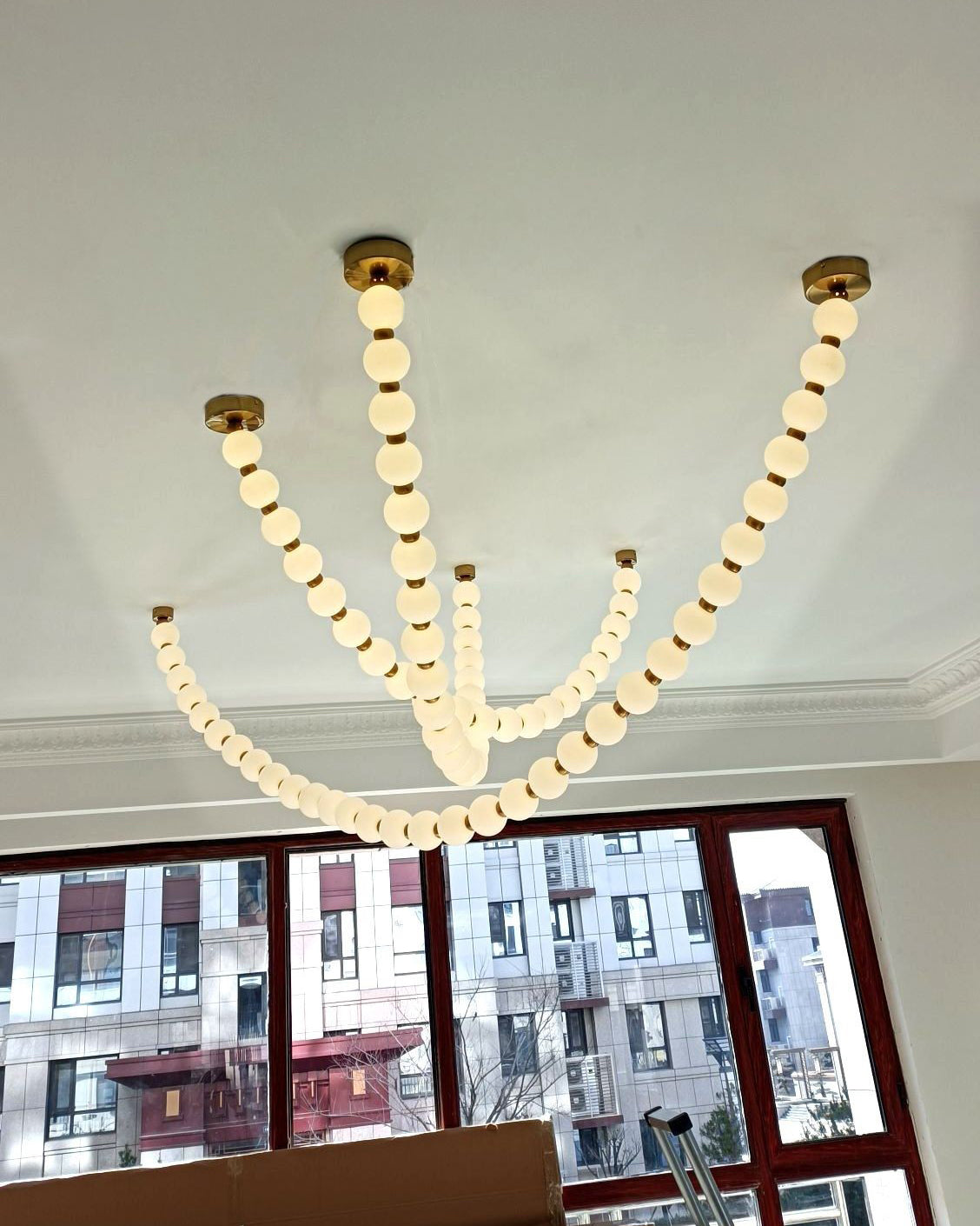 LUMINA Sculptural Globe LED Chandelier