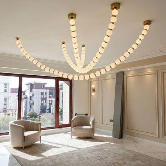 LUMINA Sculptural Globe LED Chandelier