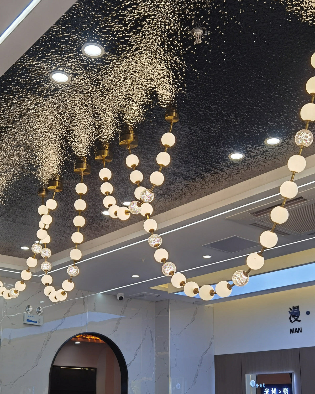 LUMINA Sculptural Globe LED Chandelier