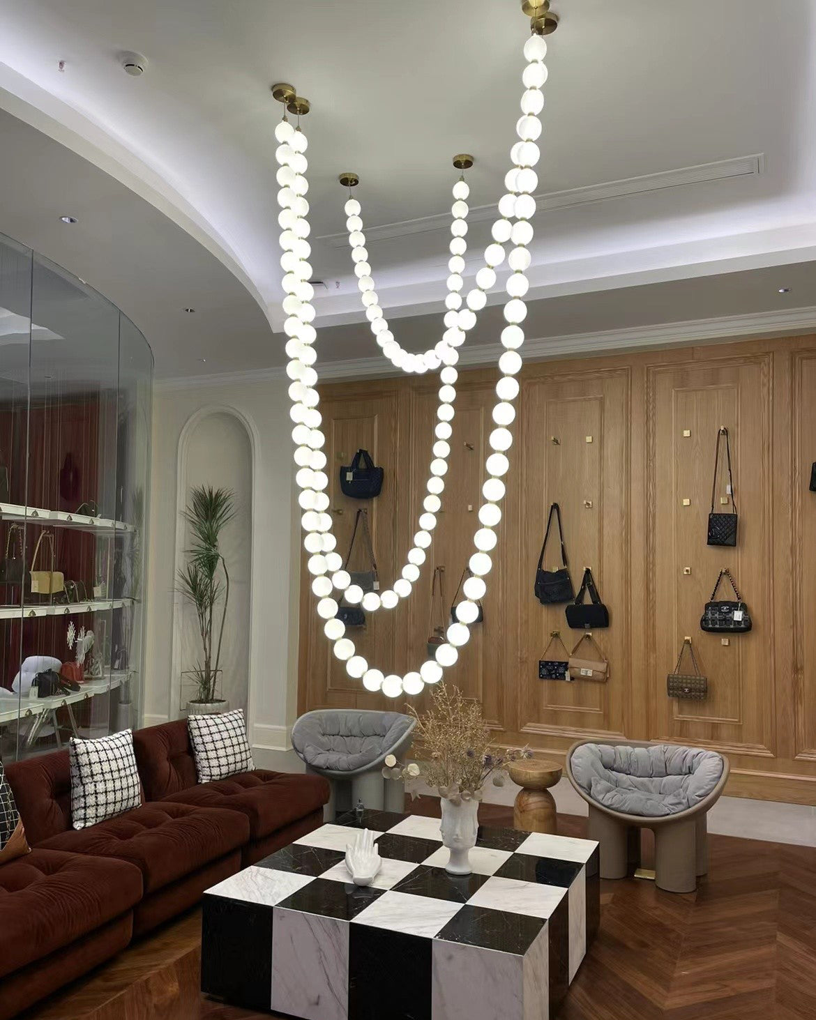 LUMINA Sculptural Globe LED Chandelier