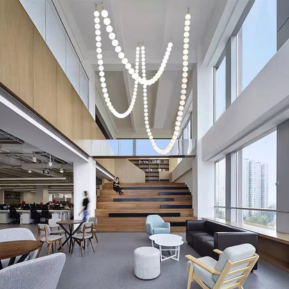 LUMINA Sculptural Globe LED Chandelier
