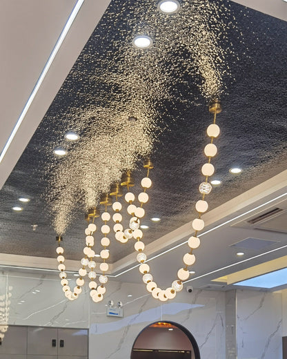 LUMINA Sculptural Globe LED Chandelier