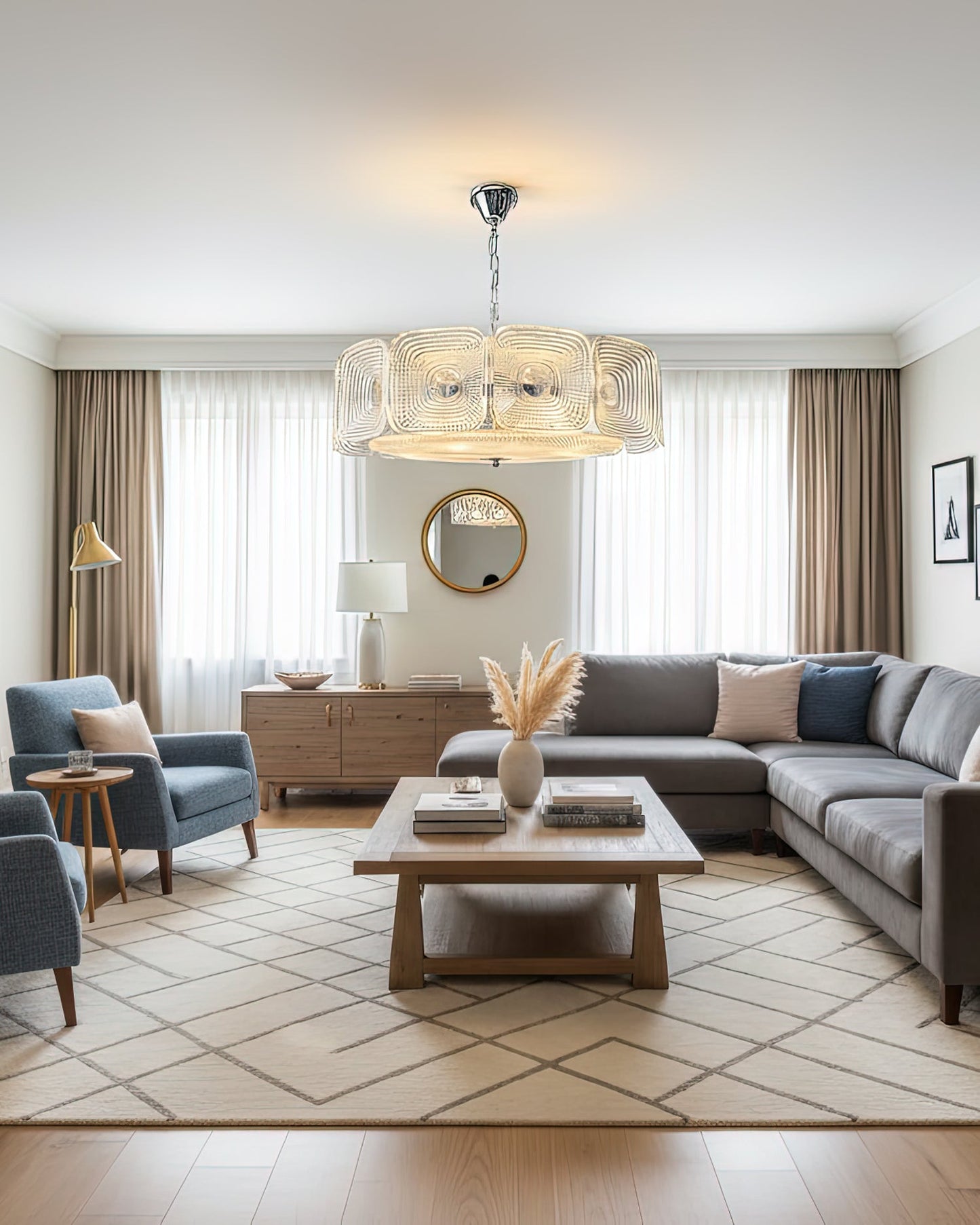 Crystal Orb Chandelier