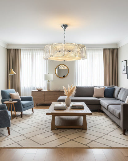 Crystal Orb Chandelier