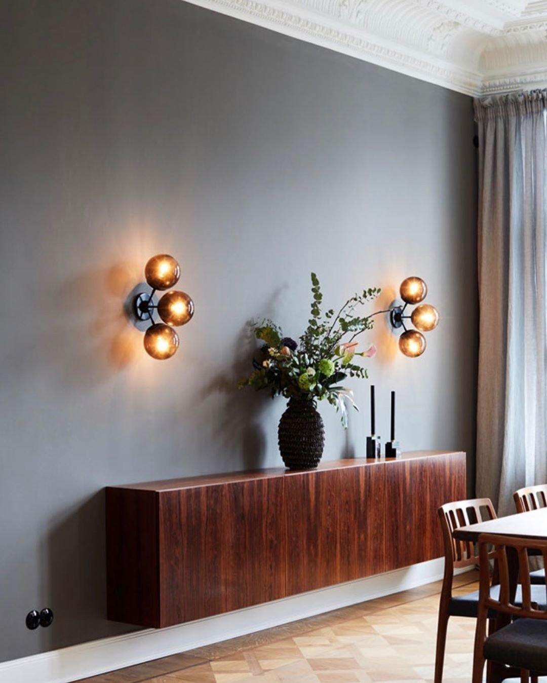 PERLAGE Glass Globe Cluster Chandelier