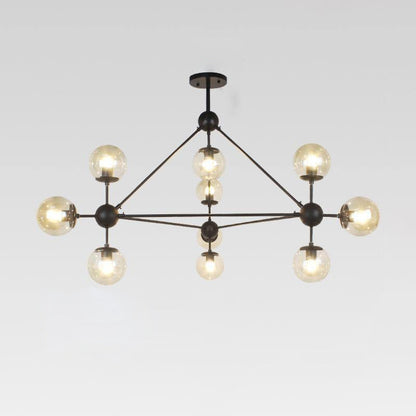 PERLAGE Glass Globe Cluster Chandelier