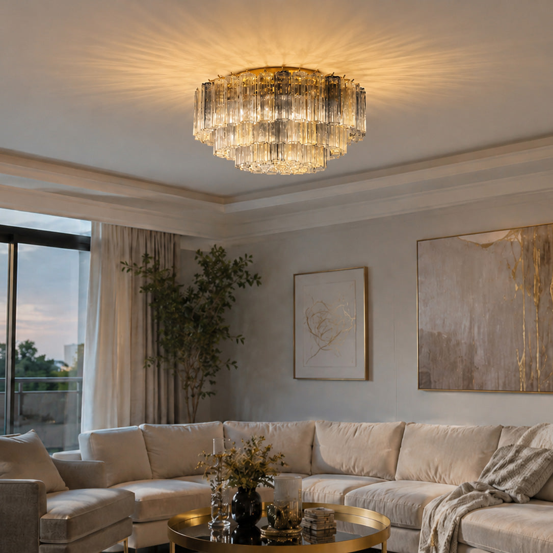 Celia Fluted Glass Ceiling Light