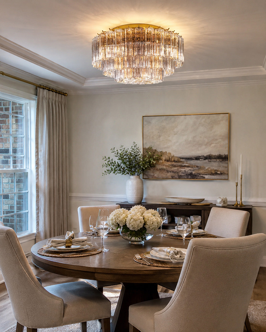 Celia Fluted Glass Ceiling Light