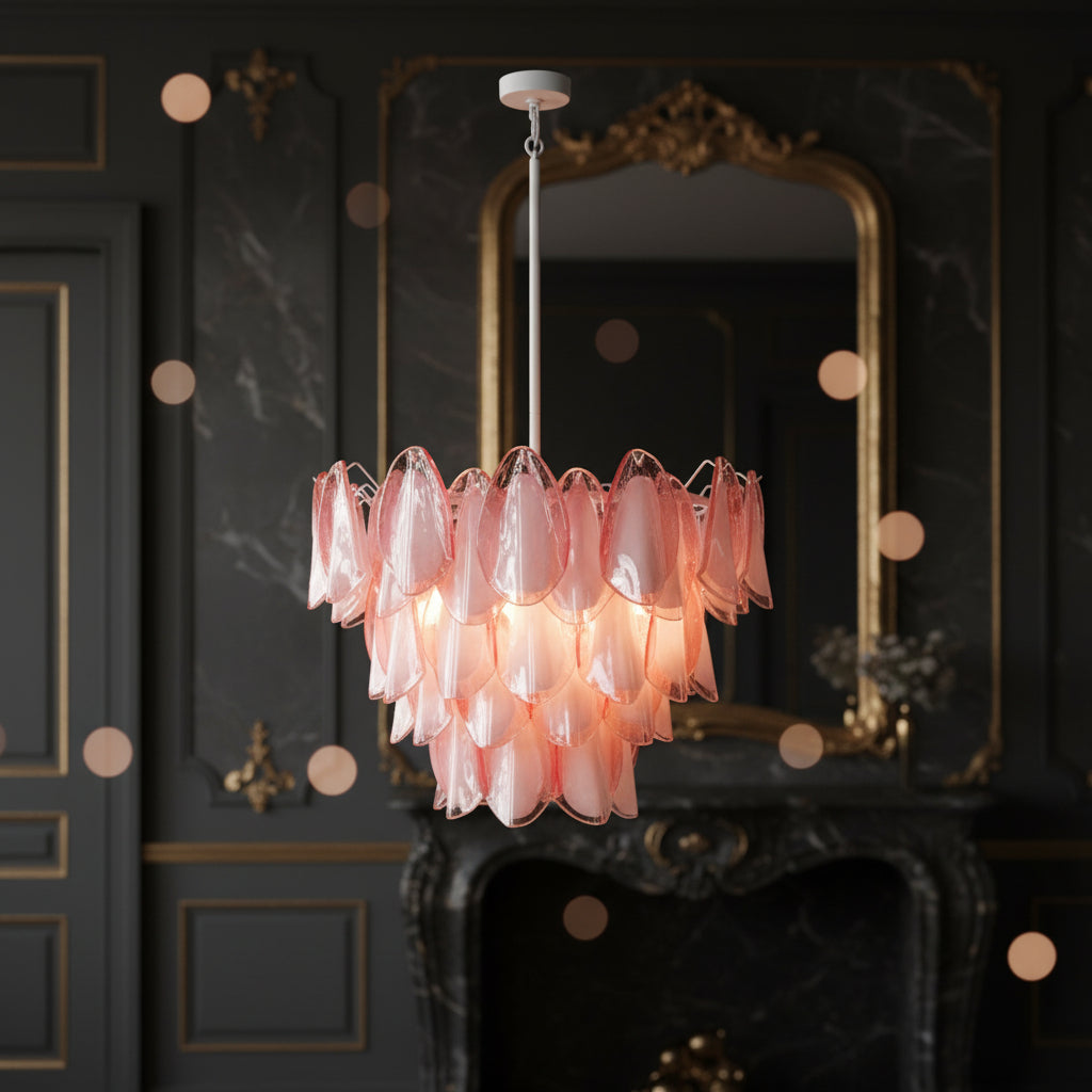 Elara Blush Petal Chandelier