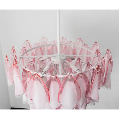 Elara Blush Petal Chandelier