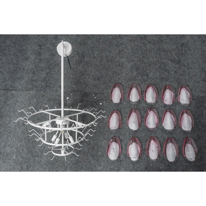 Elara Blush Petal Chandelier