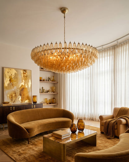 Amber Murano Chandelier