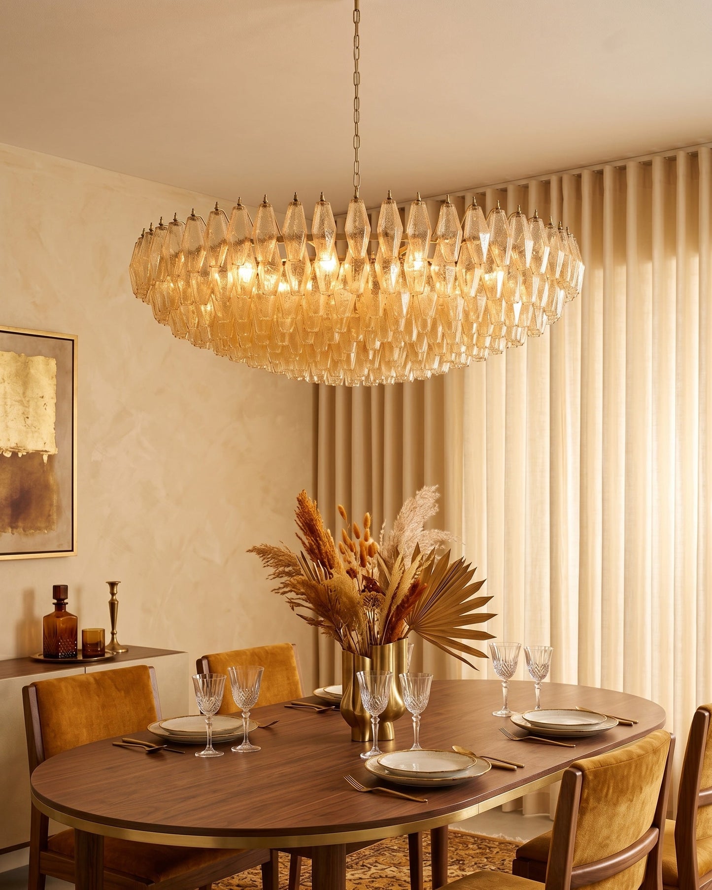 Amber Murano Chandelier