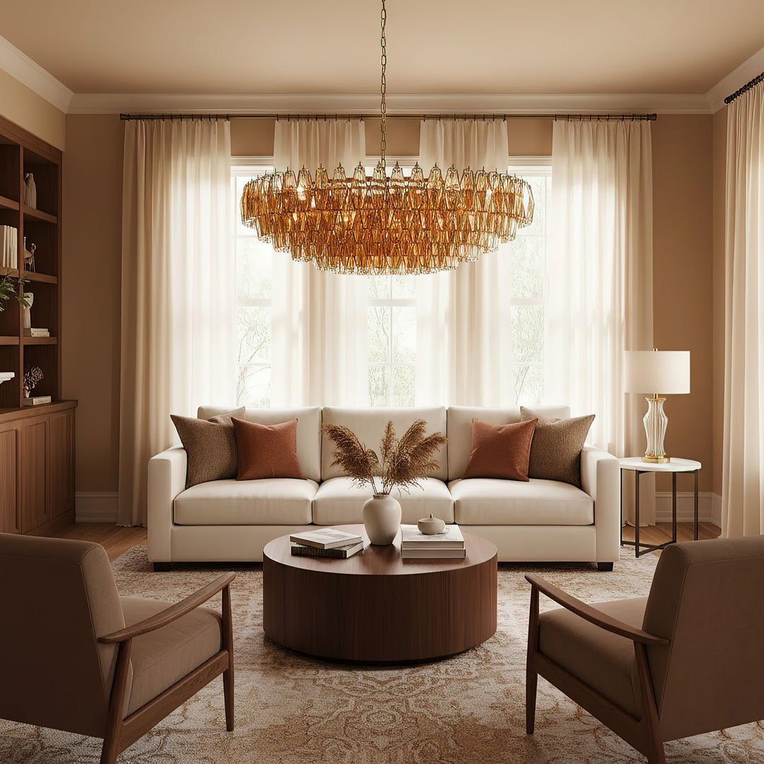 Amber Murano Chandelier