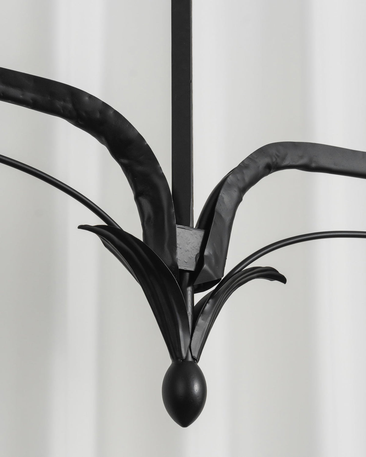 FUCINA Wrought Iron Linen Linear Chandelier