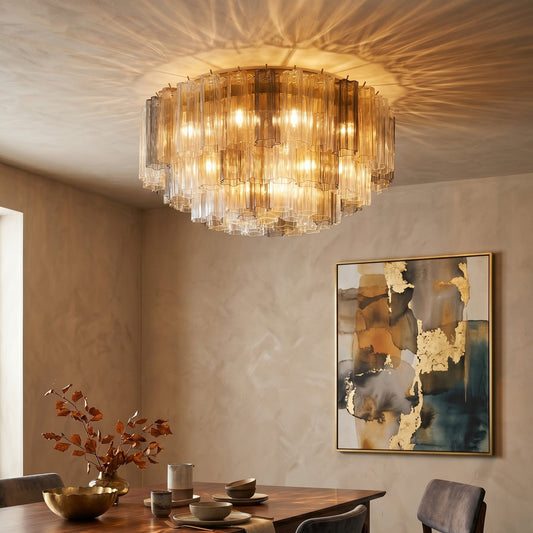 Celia Fluted Glass Ceiling Light