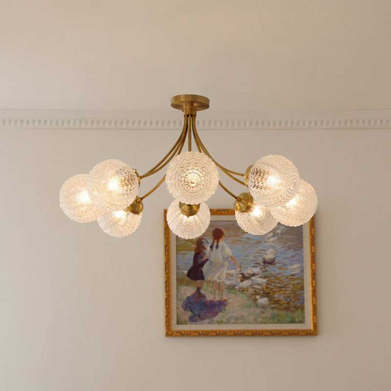 Elliot Textured Glass Flush Mount