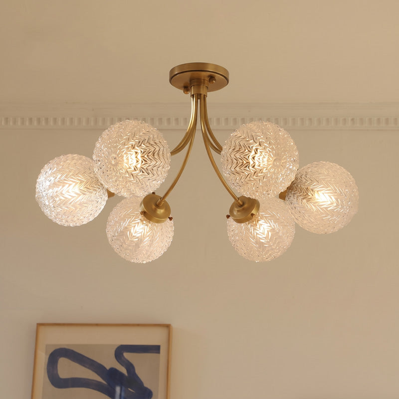 Elliot Textured Glass Flush Mount