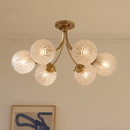 Elliot Textured Glass Flush Mount