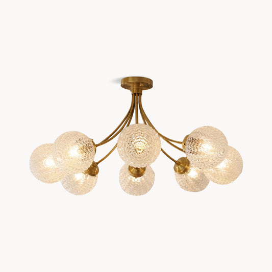 Elliot Textured Glass Flush Mount