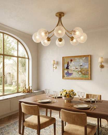 Elliot Textured Glass Flush Mount