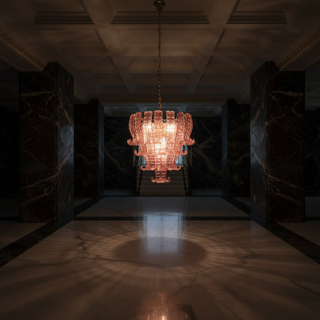 Rosavelle™ Blush Murano Glass Chandelier
