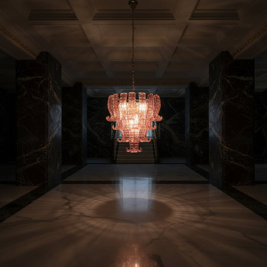 Rosavelle™ Blush Murano Glass Chandelier