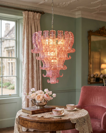 Rosavelle™ Blush Murano Glass Chandelier