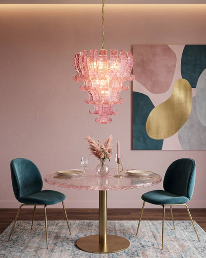 Rosavelle™ Blush Murano Glass Chandelier