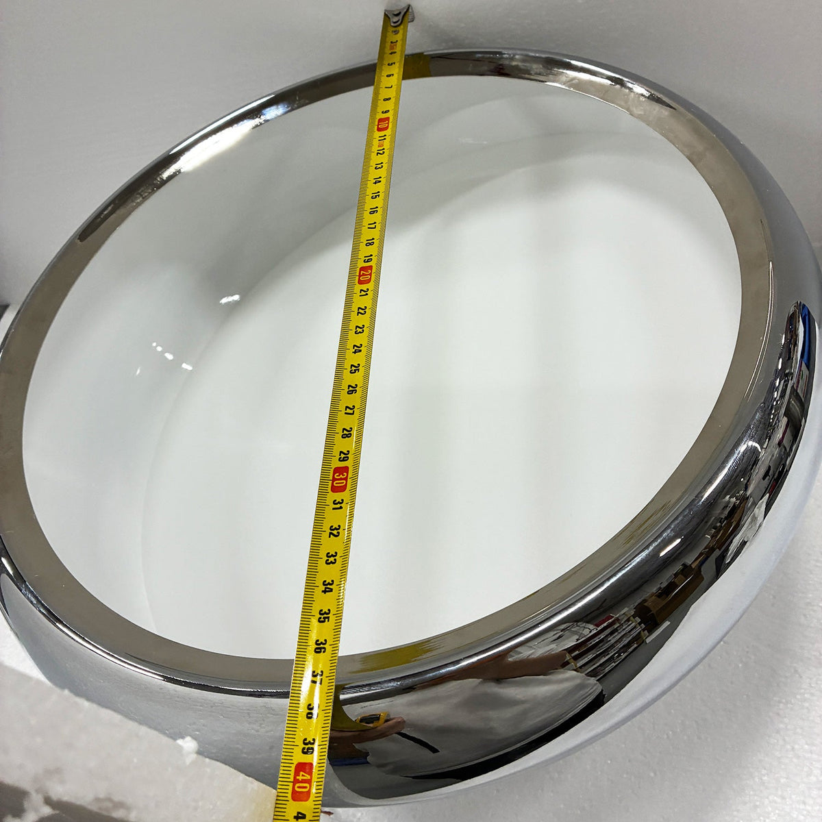 HARK Mirror-Chrome Flush Mount Ceiling Light