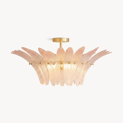 Petal Glass Flush Mount Ceiling Light
