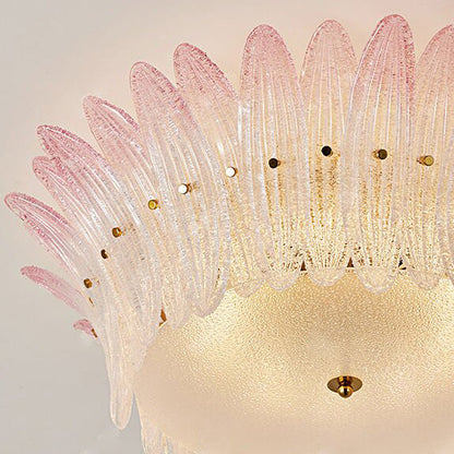 Petal Glass Flush Mount Ceiling Light