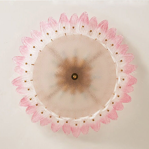 Petal Glass Flush Mount Ceiling Light