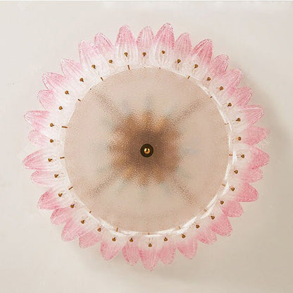 Petal Glass Flush Mount Ceiling Light