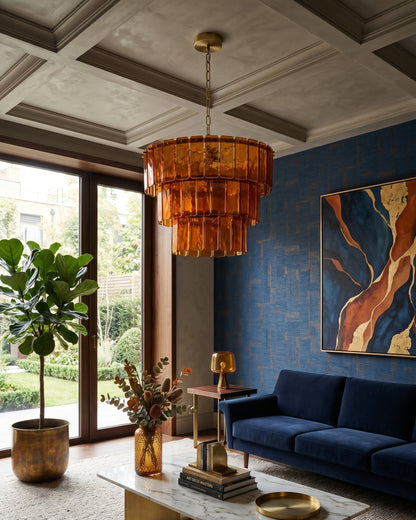 Valen Amber Chandelier