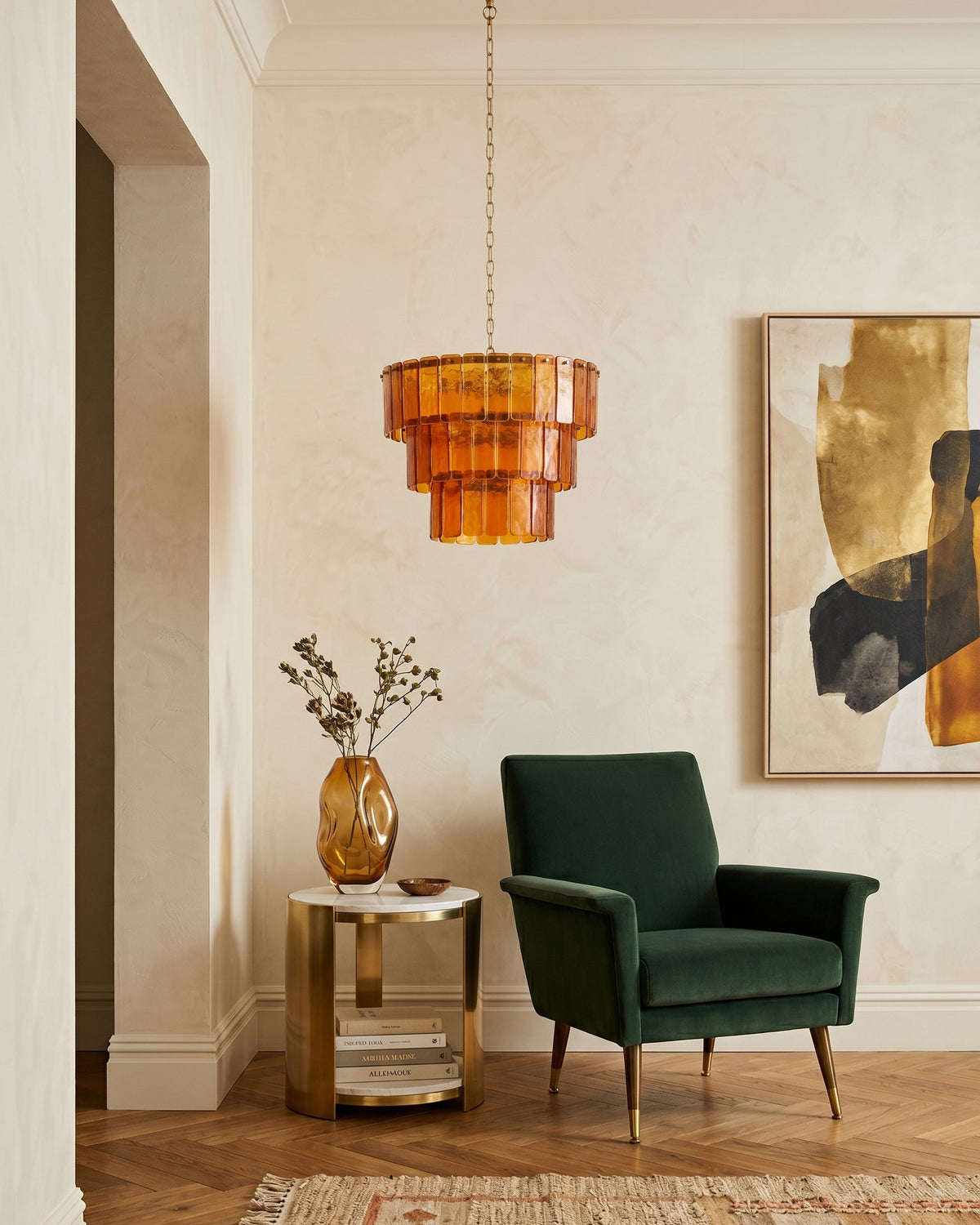Valen Amber Chandelier