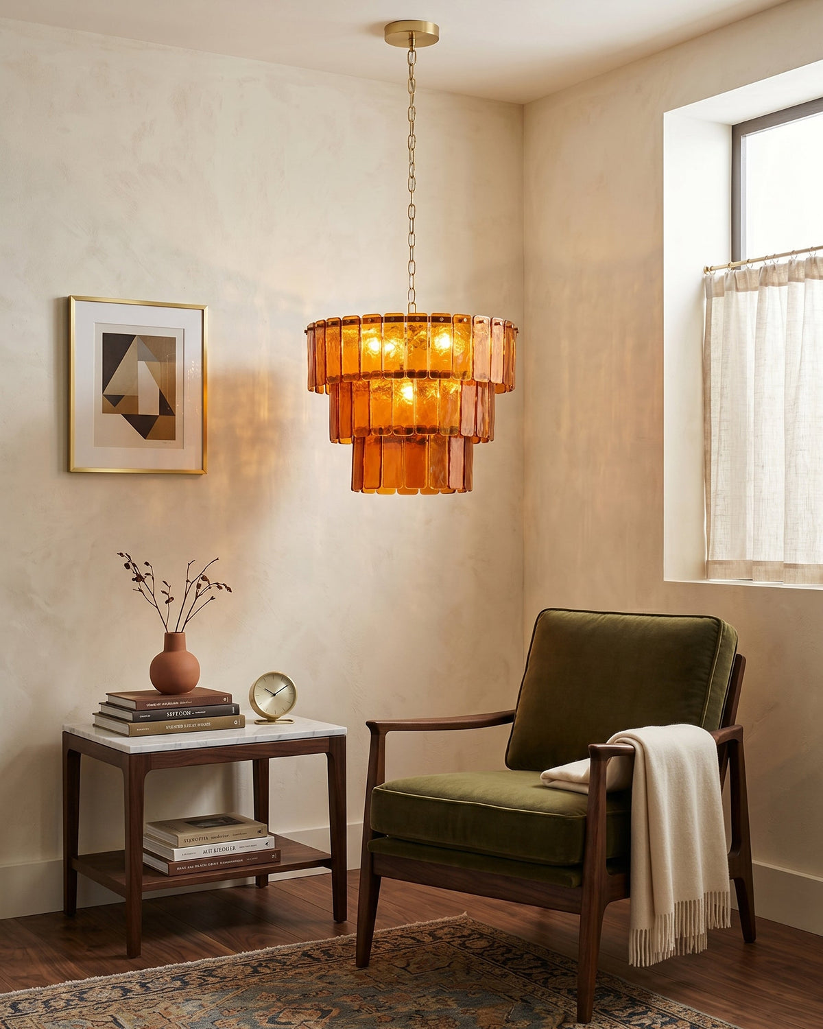 Valen Amber Chandelier