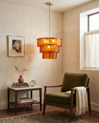 Valen Amber Chandelier