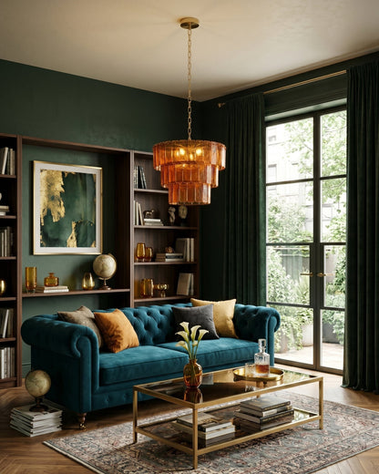 Valen Amber Chandelier