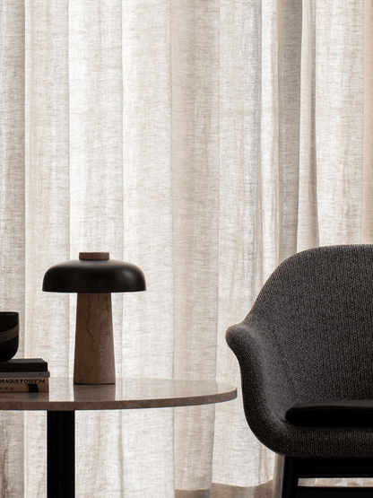 Travertine Halo Table Lamp