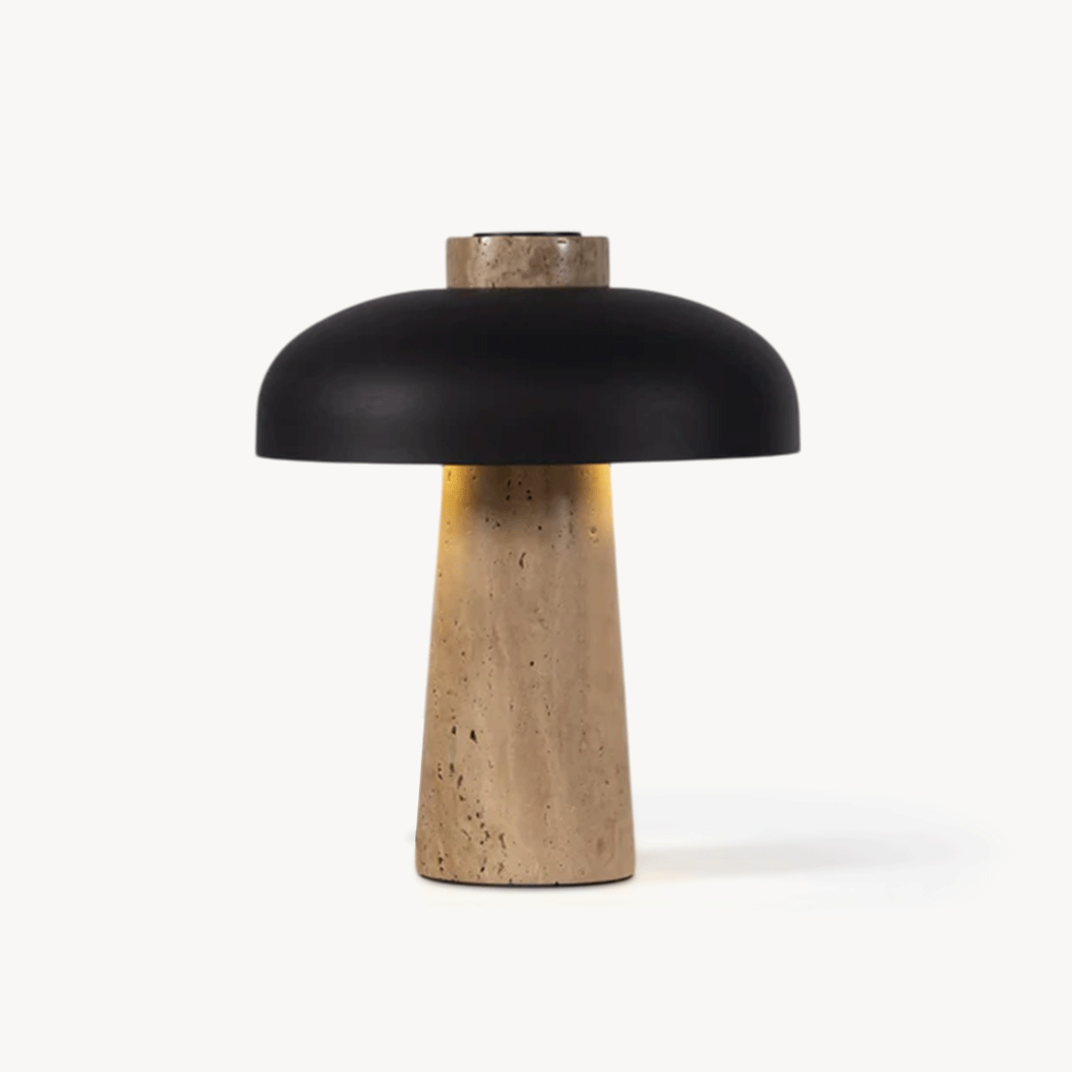 Travertine Halo Table Lamp