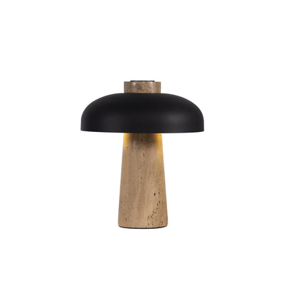 Travertine Halo Table Lamp