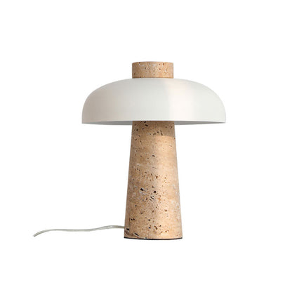 Travertine Halo Table Lamp