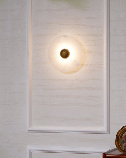 Median Alabaster  Sconce