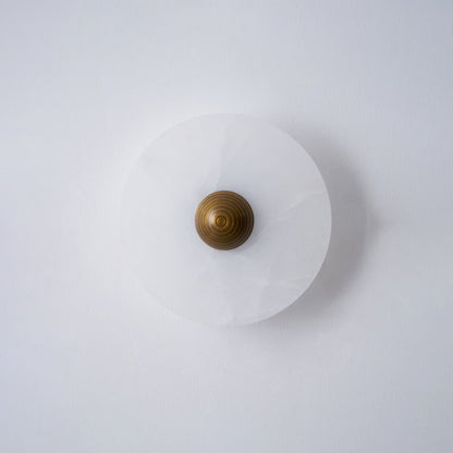 Median Alabaster  Sconce