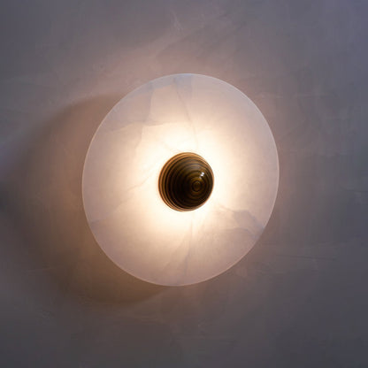 Median Alabaster  Sconce