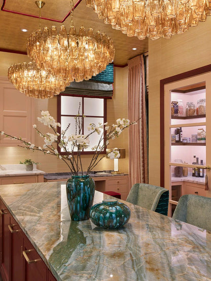 Amber Murano Chandelier